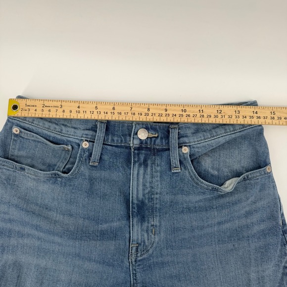 Madewell Balloon Jeans Women's Size 28P Light Wash Cotton Blend‎ Cropped - Picture 5 of 10
